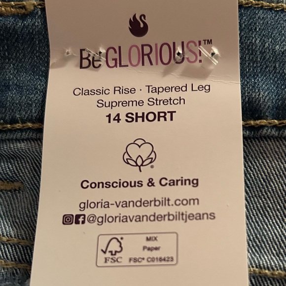 Gloria Vanderbilt Amanda jeans. Sz14. BWT. - Picture 6 of 6